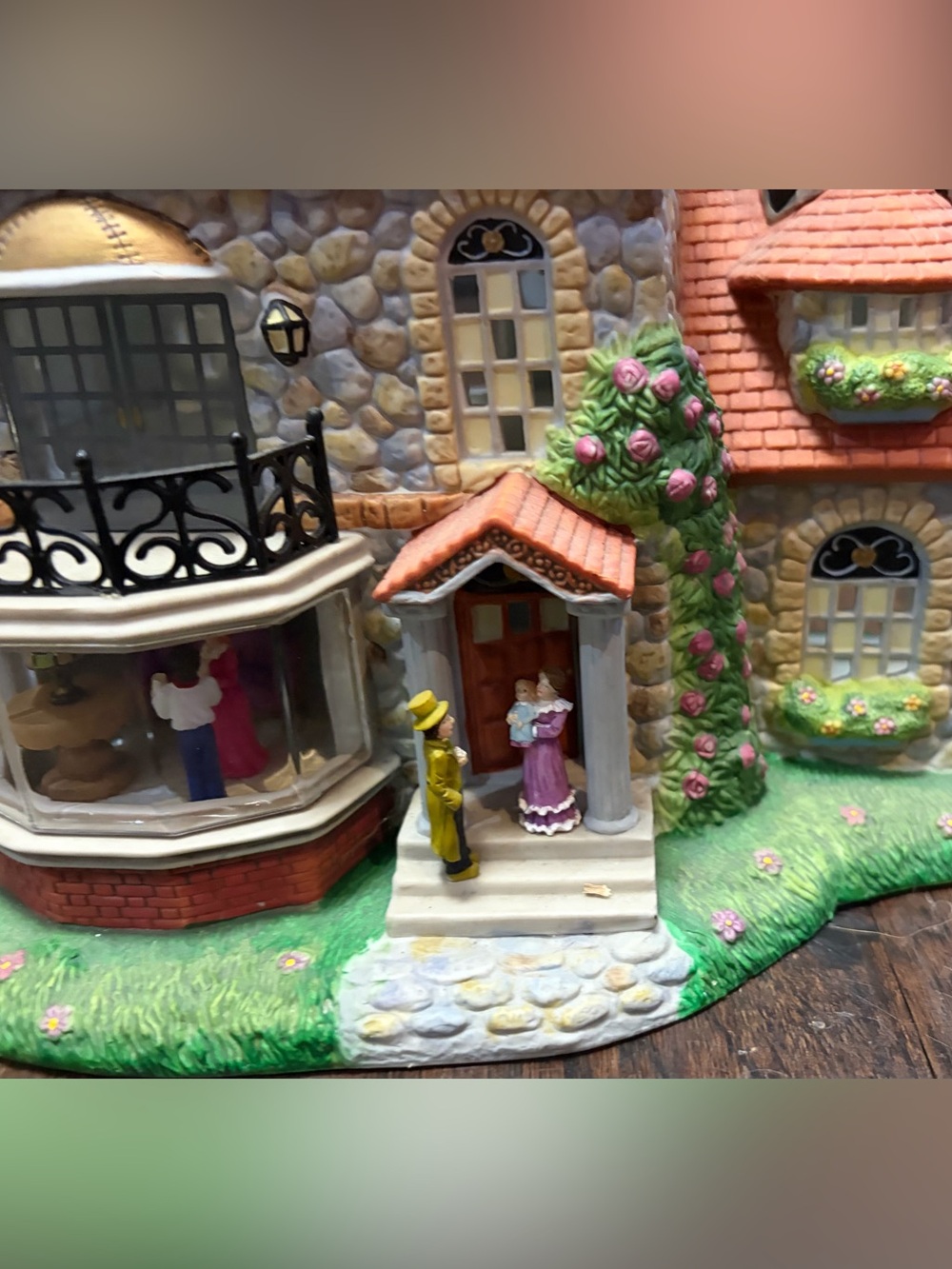 PartyLite Olde World Village #3 Bristol House Retired - Picture 9 of 16